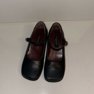 KENNETH COLE REACTION Black School Mary Janes Ankle Strap Girls Size 1.5